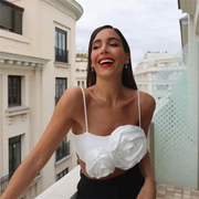 White Flower women's tank top