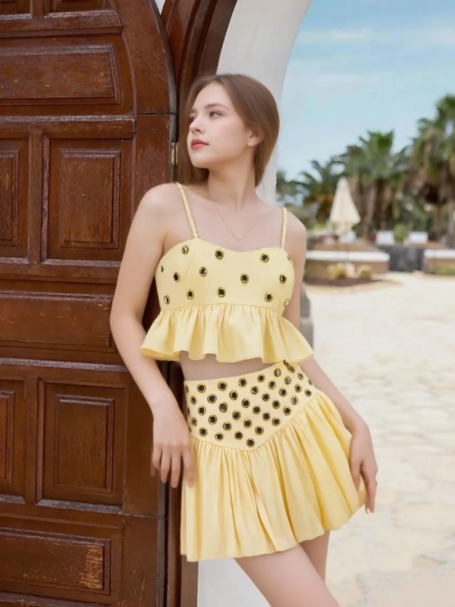 Yellow Glam Set Of Two