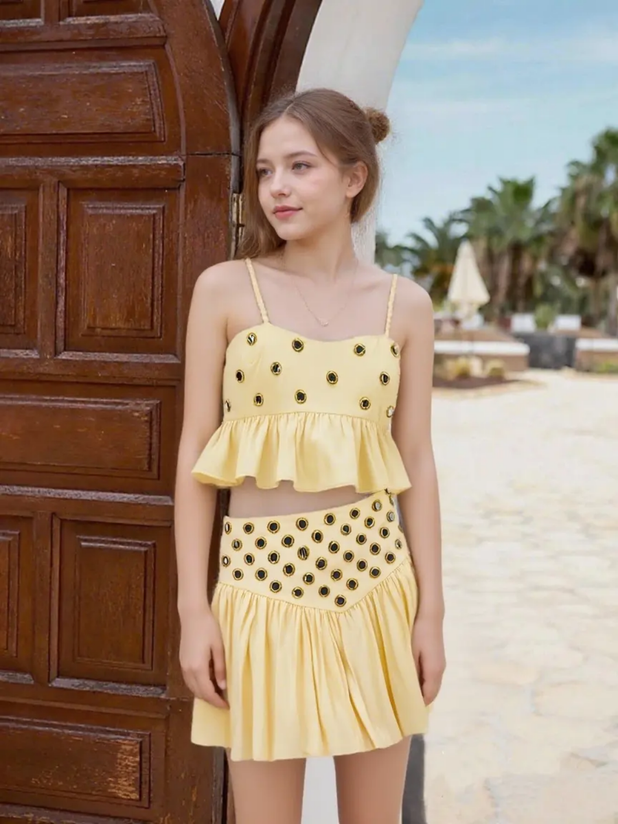 Yellow Glam Set Of Two