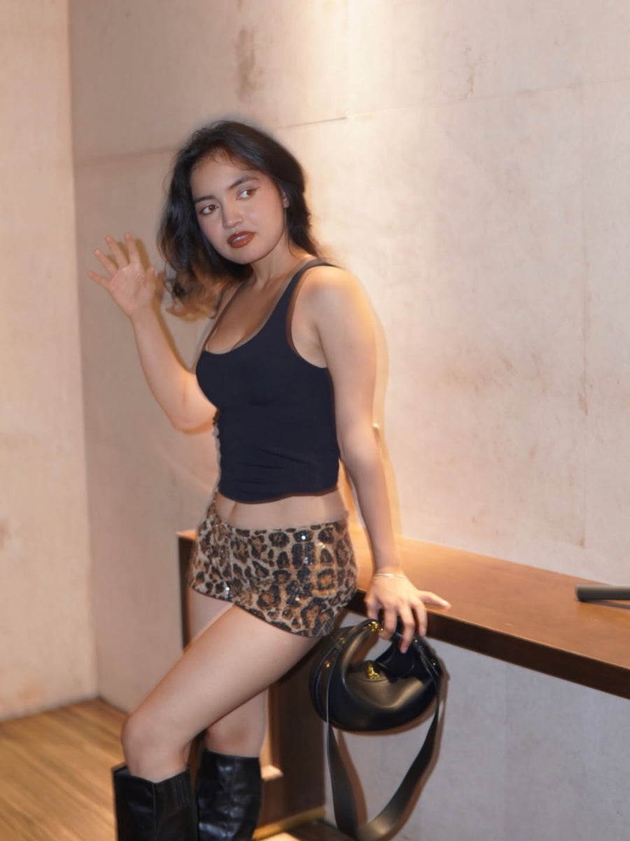 Leapord Print Mini short