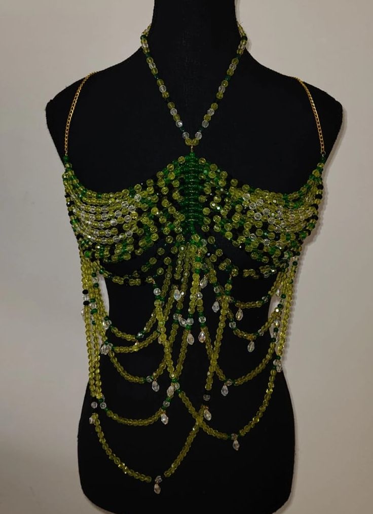 Green pearl Bralette