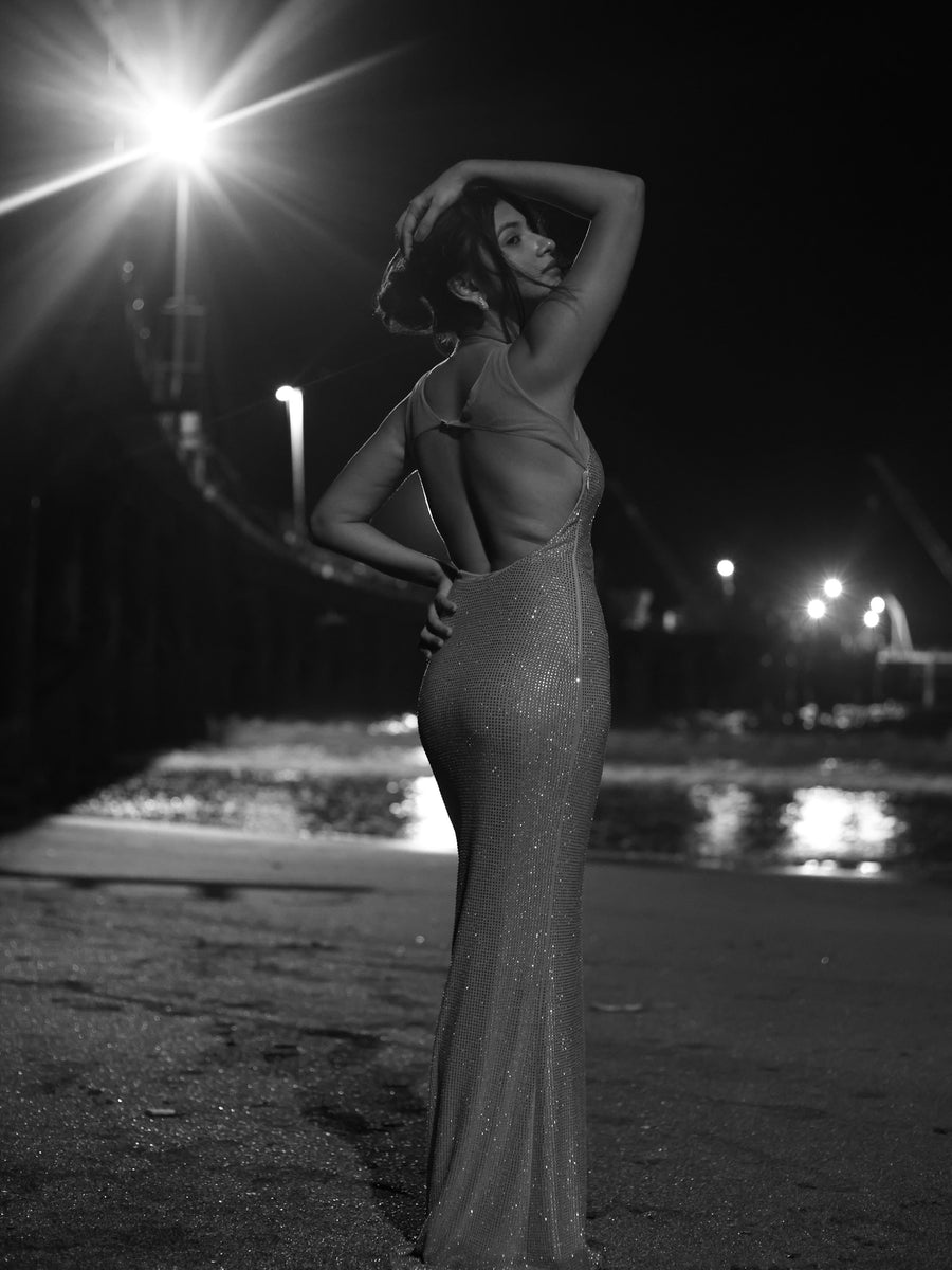 Embellished Rhinestone Dress