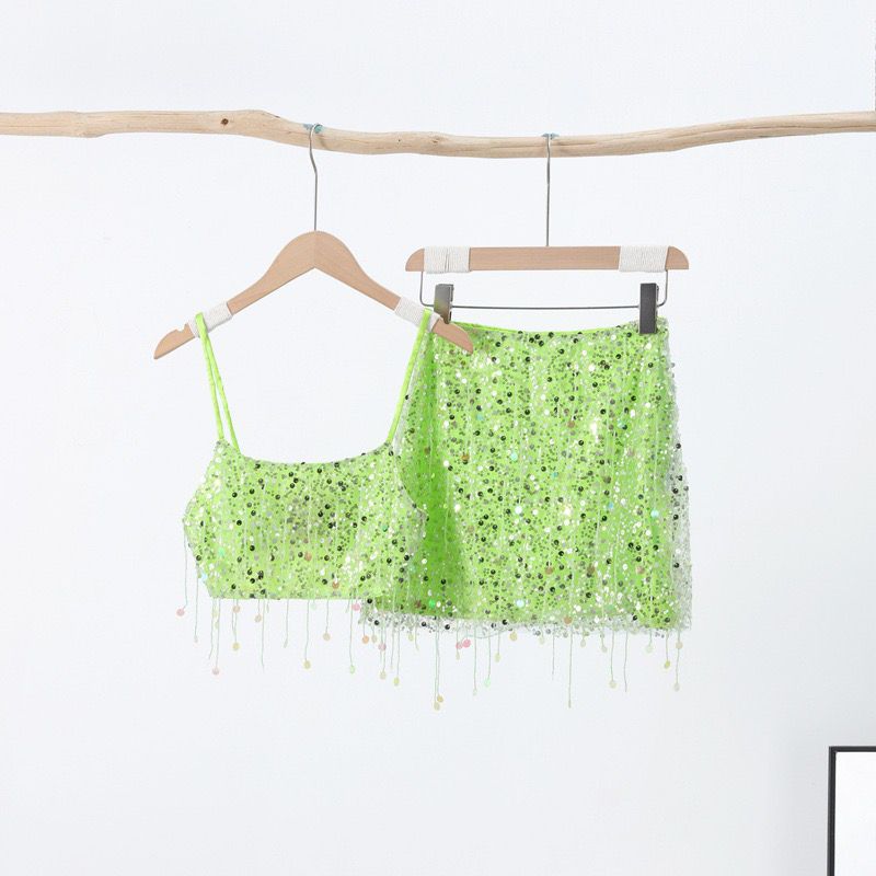 Glittering tropical set