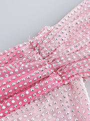 Pink rhinestone Dress