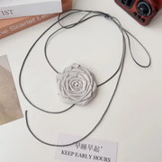 Silk Rose Flower Choker