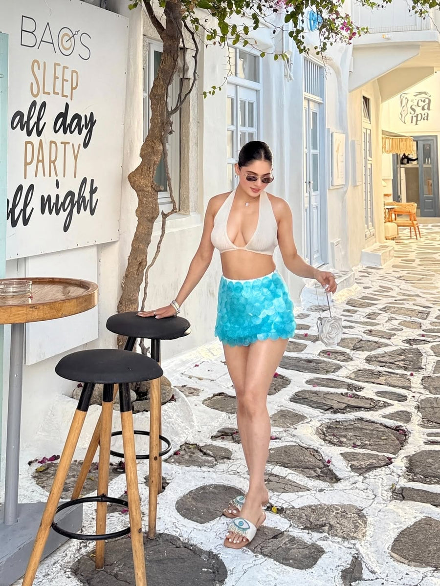 Sea Green Shell Skirt