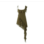 Green layer Dress
