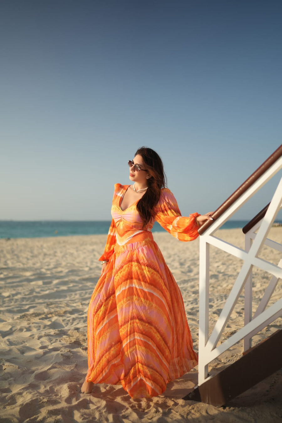 Yellow And Orange Monokini Beachwear