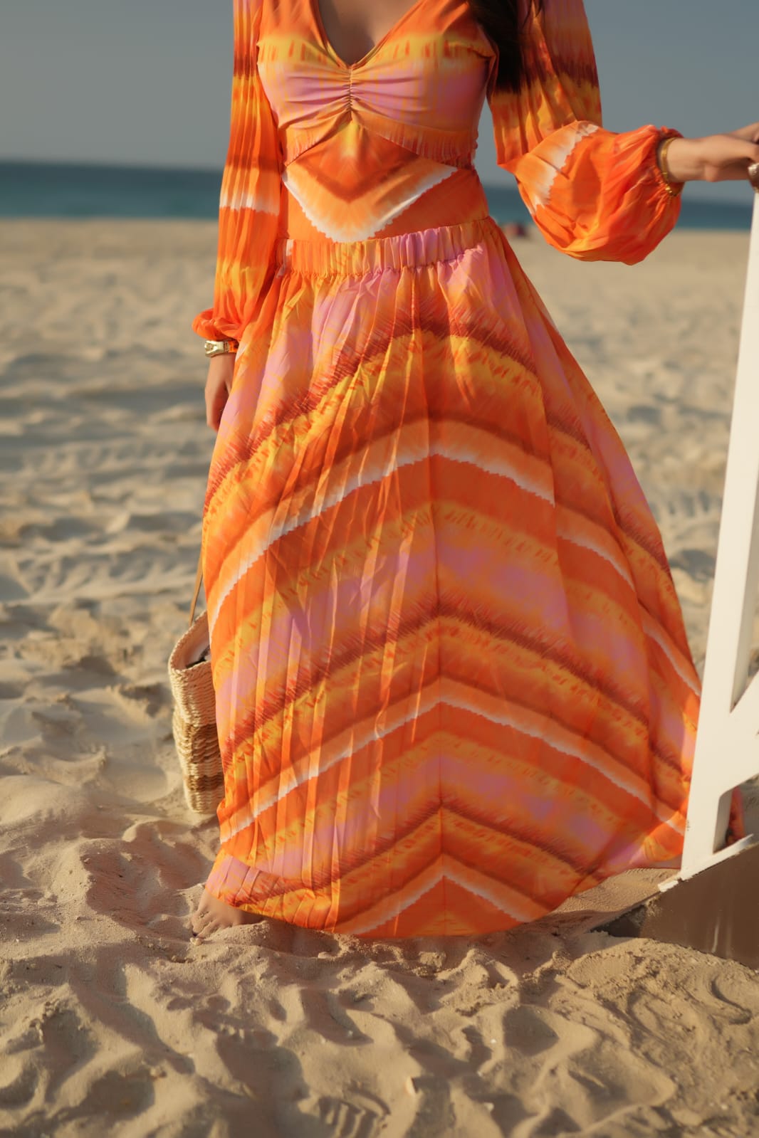 Yellow And Orange Monokini Beachwear