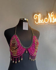 Pink and gold Bralette