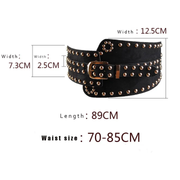 Leather waistband