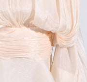 Ruffled White Dress