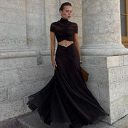 Brown Flair Gown
