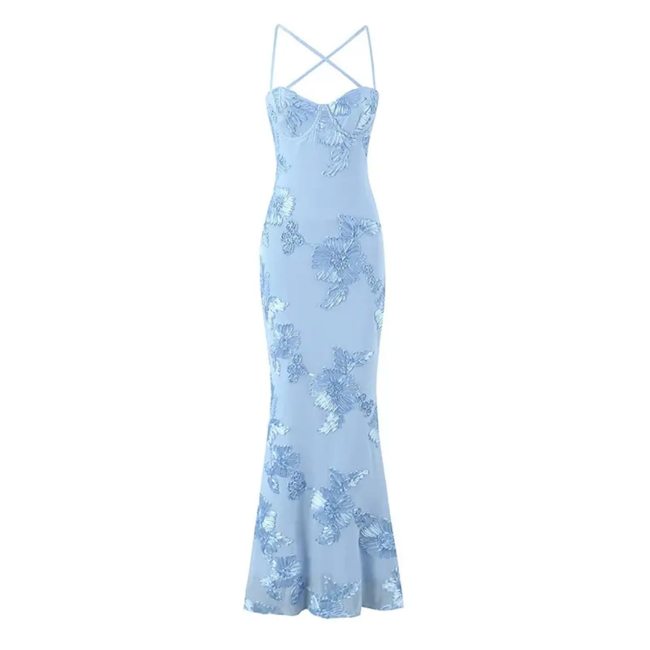 Flower Print Long Dress