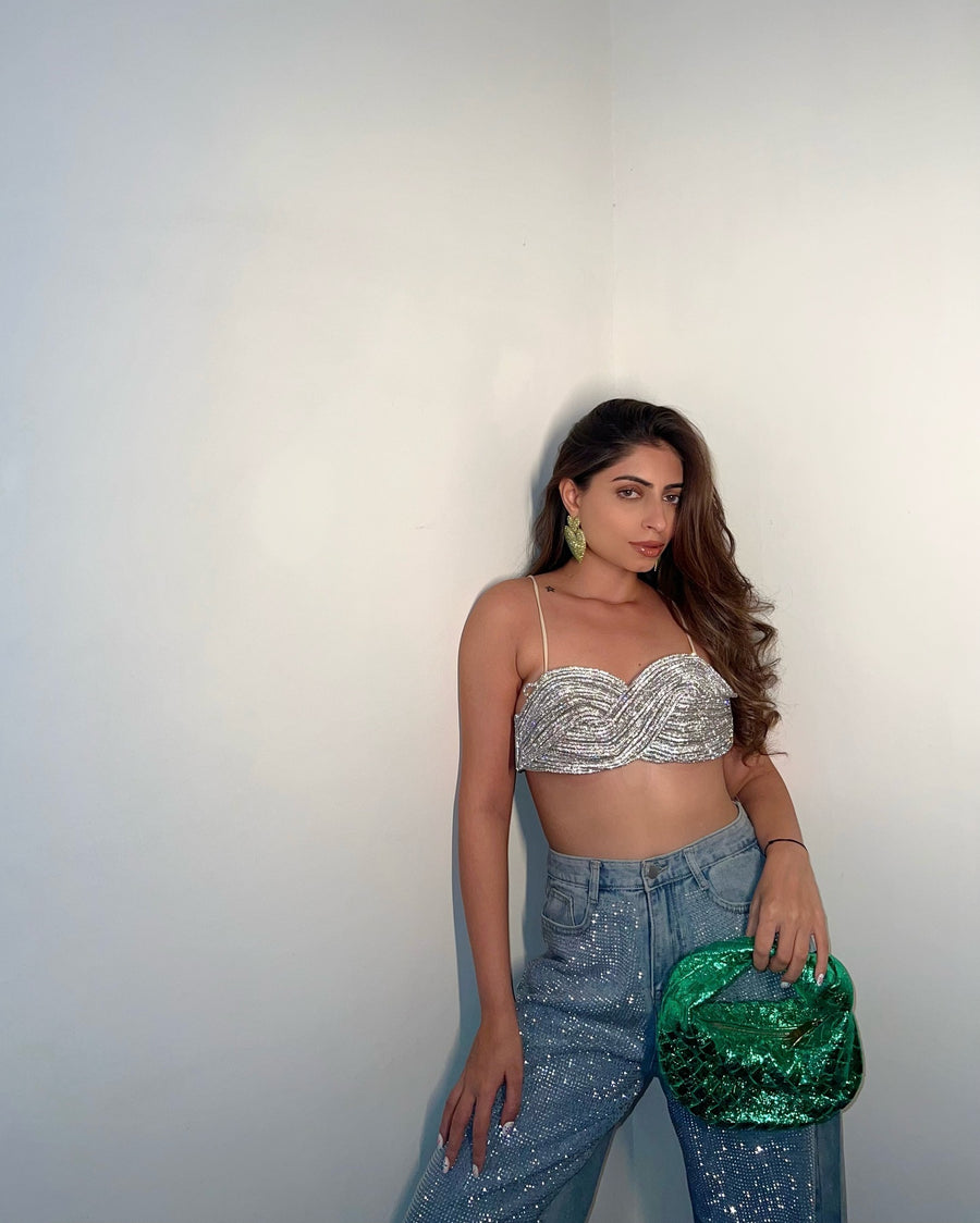 Rhinestone Daisy Top