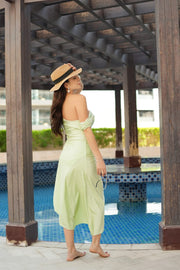 Off White Lush Isle Corset Beachwear Set