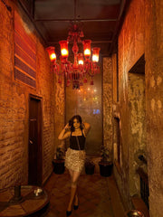 Champagne Sequin Skirt