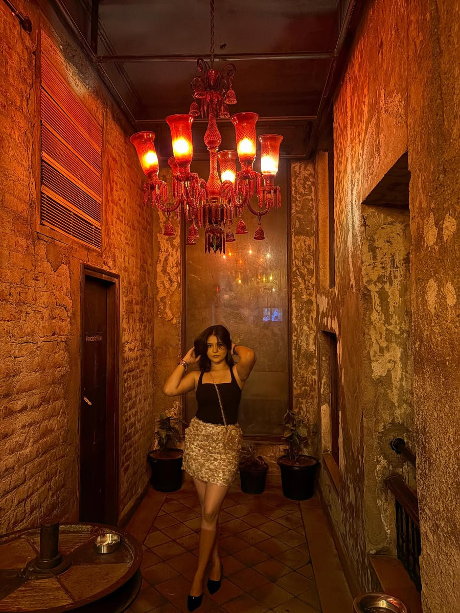 Champagne Sequin Skirt