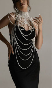 Pearl shawl Body Chain