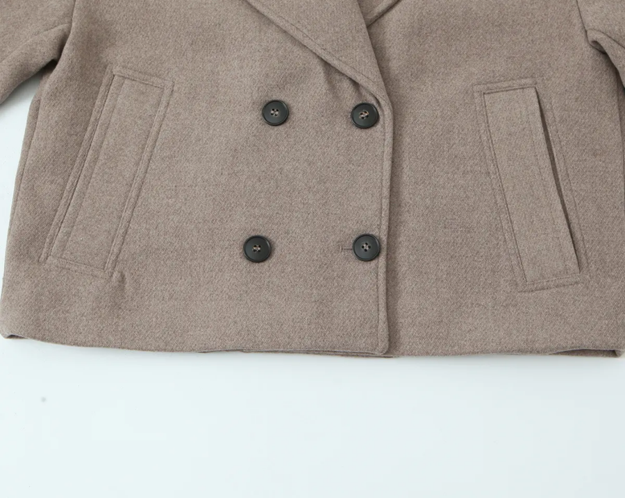 Double Breasted Short Coat