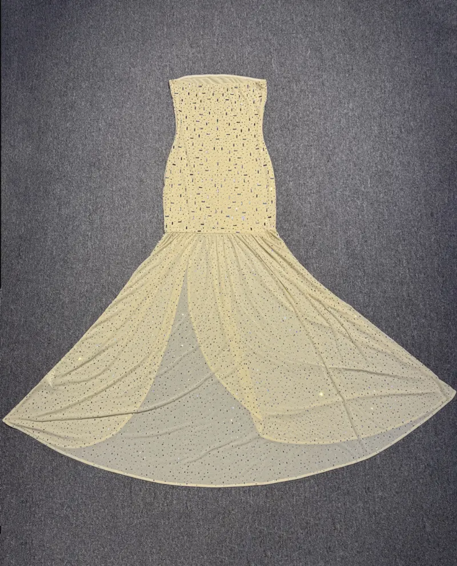 Twinkling Tea-Length Dress