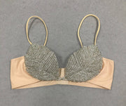 Rhinestone Leaf Bralette