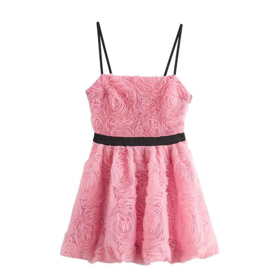 Rose Petal A-Line Dress