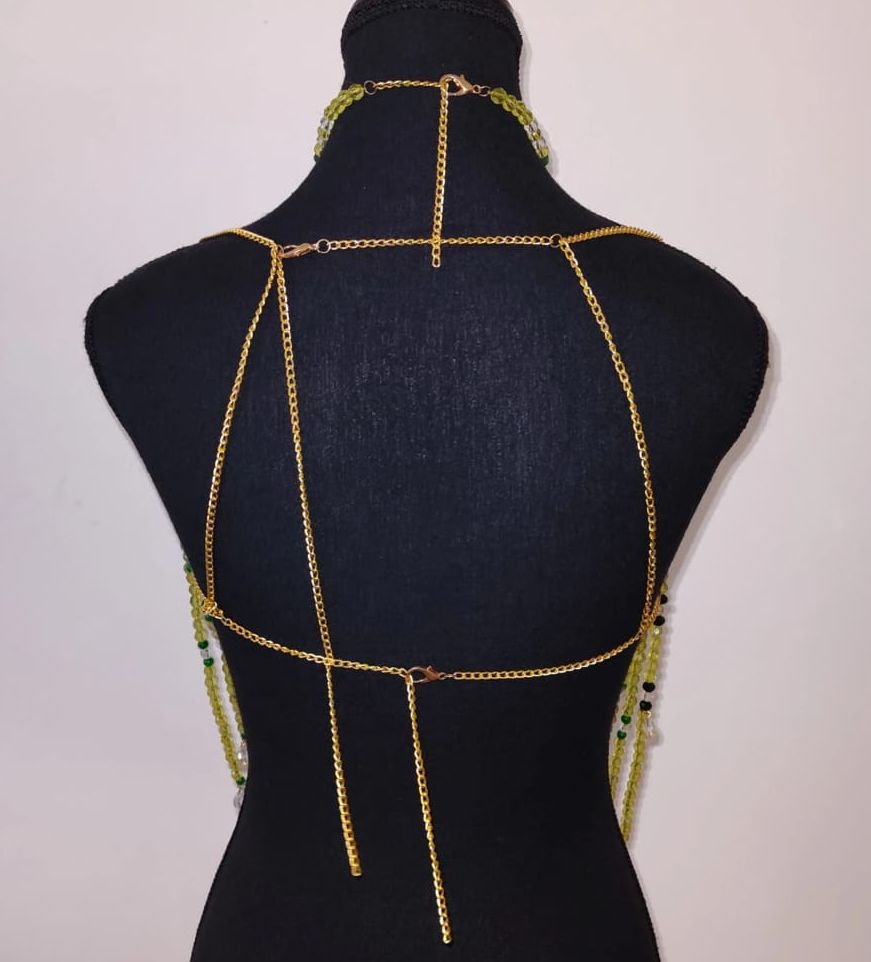 Green pearl Bralette