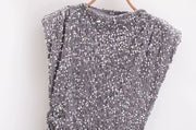 Sequined Sleeveless Dress
