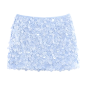 Blue Sequin Skirt