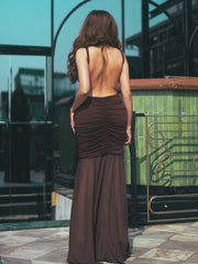 Brown Party Dress