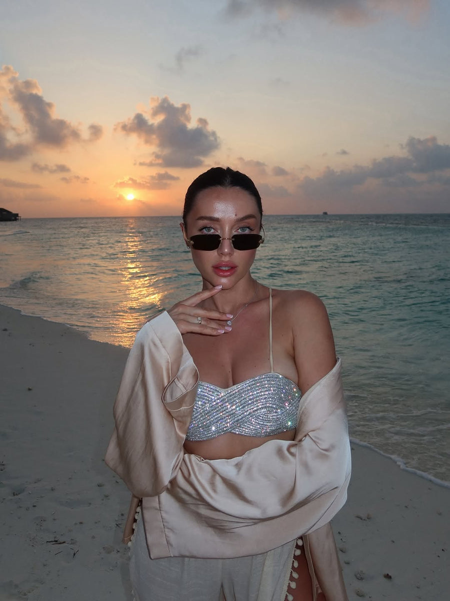 Rhinestone Bralette Top