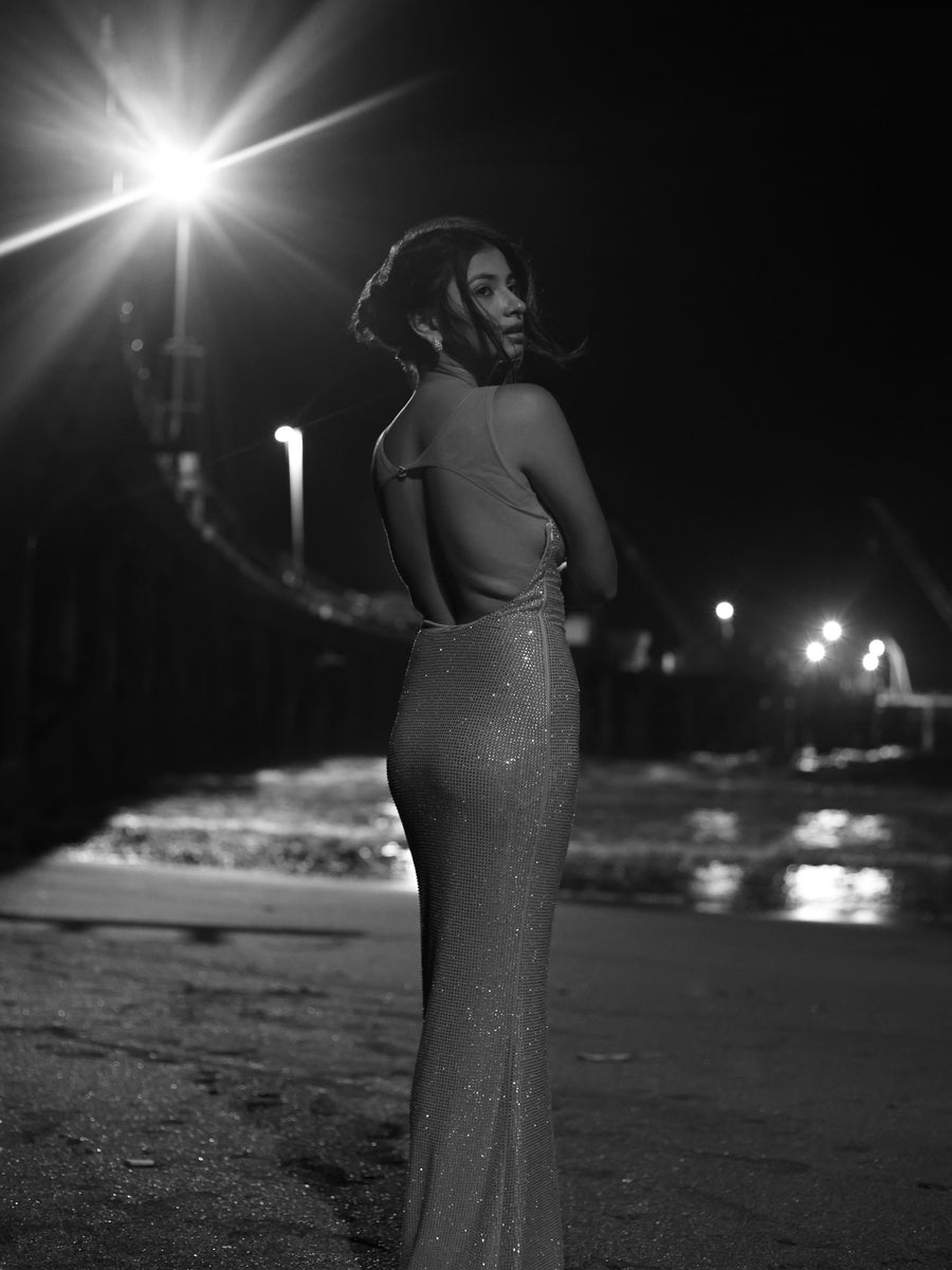 Embellished Rhinestone Dress