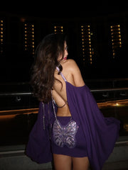 Butterfly Chain Backless Dress