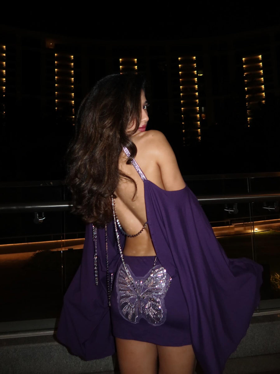 Butterfly Chain Backless Dress