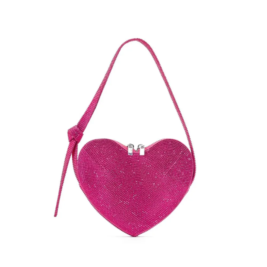 Rhinestone Heart Bag