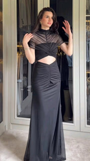 Brown Flair Gown