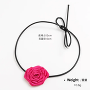 Silk Rose Flower Choker