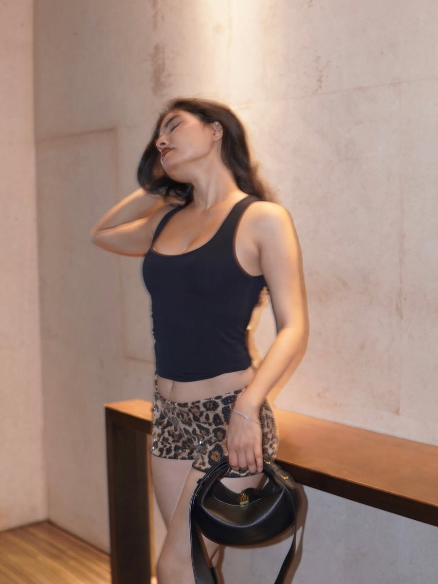 Leapord Print Mini short