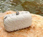 Alloy Cage Pearl Clutch
