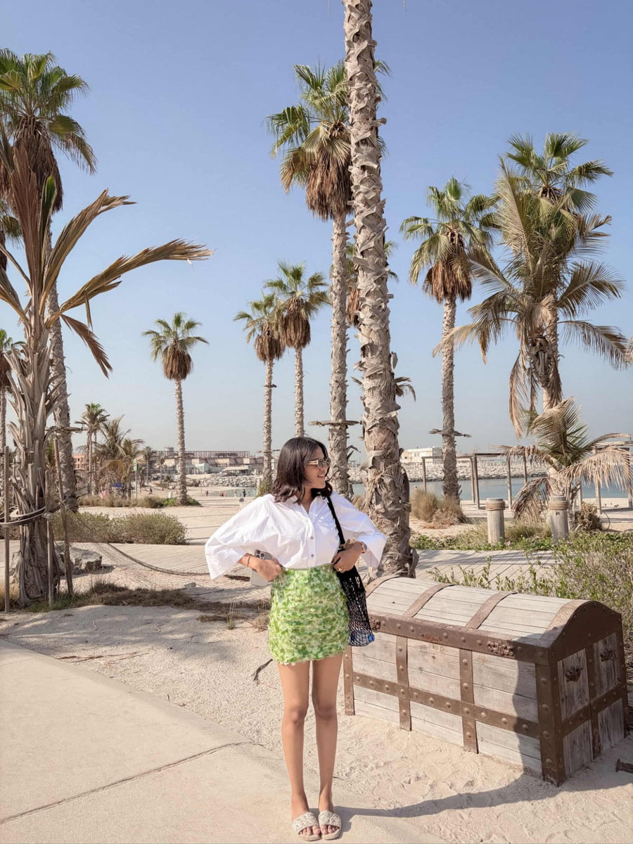 Green Sequin Skirt