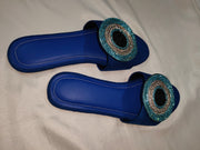Rhinestone Evil Eye Sandals