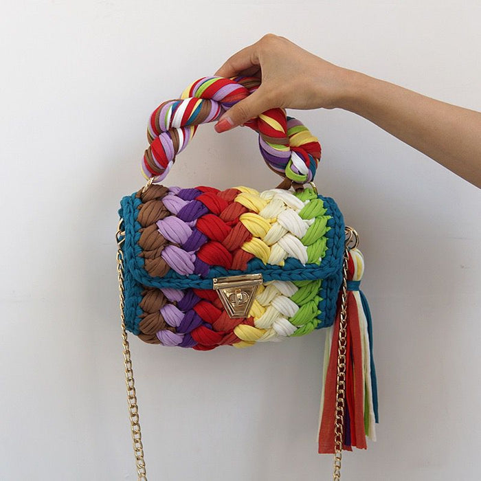 Multicolour Crochet Bag