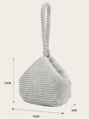 Silver Rhinestone Bag