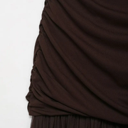 Brown Frill Dress