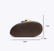 Leather Acrylic clutch