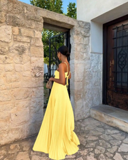 Pleated Maxi Dress