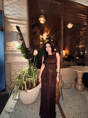 Brown Party Dress