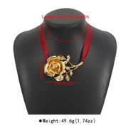 Big Rose Pendent Choker