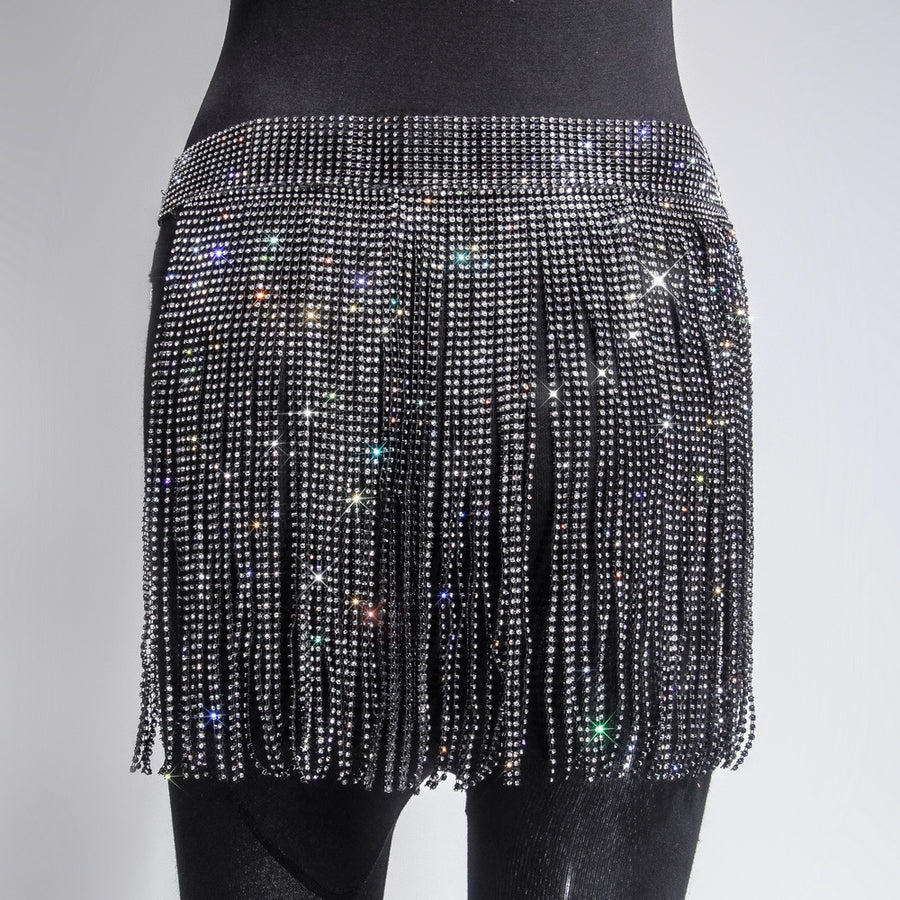 Rhinestone chain skirts